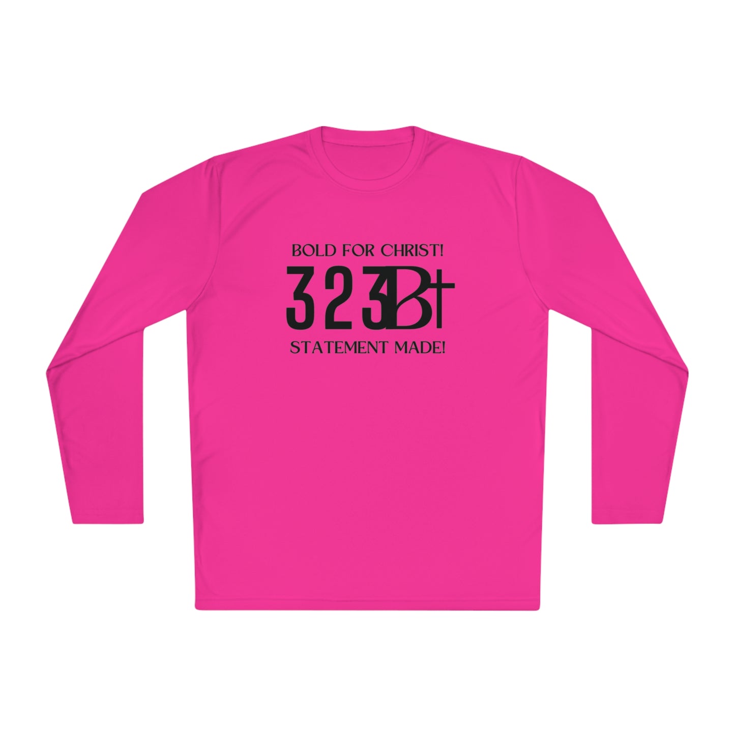 Activewear Long Sleeve Tee - Bold for Christ Statement Design