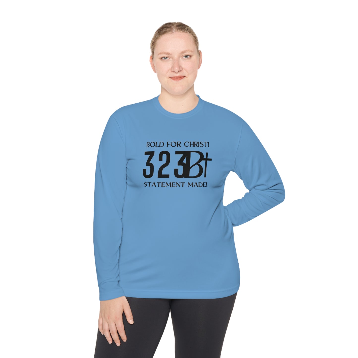 Activewear Long Sleeve Tee - Bold for Christ Statement Design