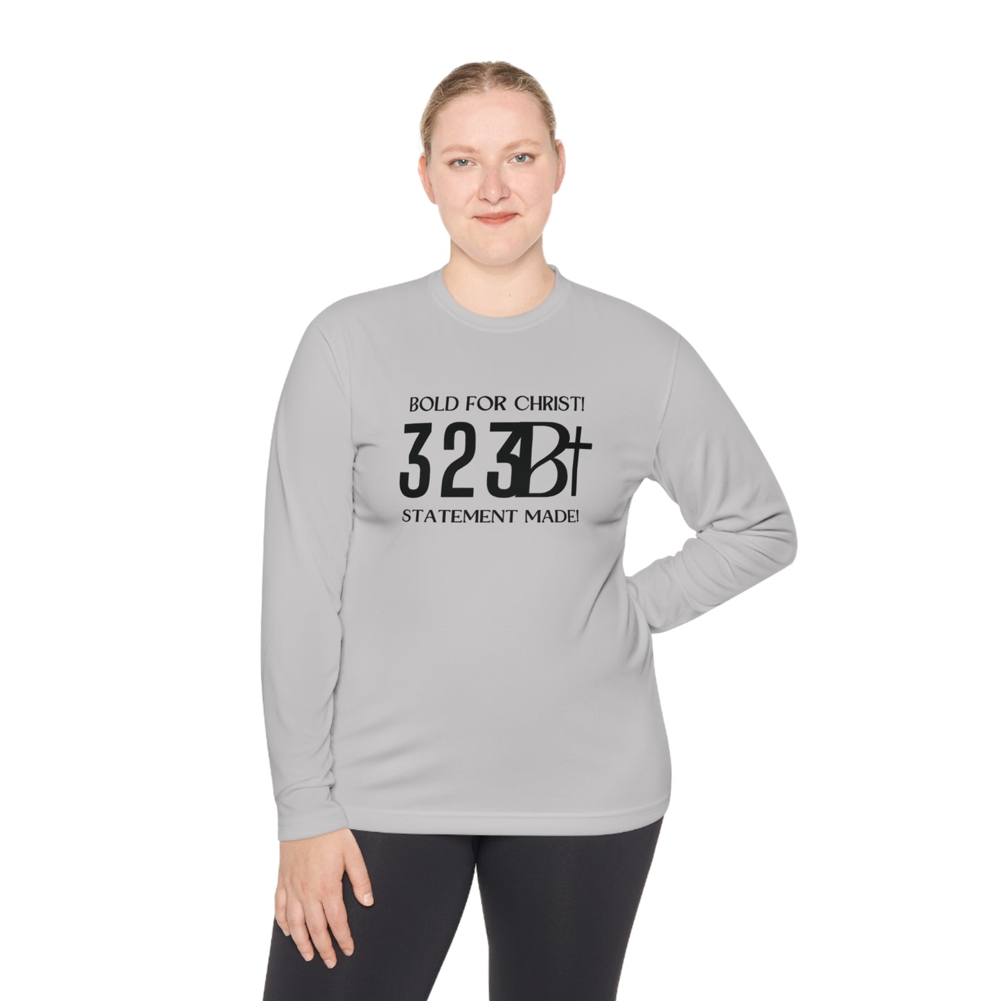 Activewear Long Sleeve Tee - Bold for Christ Statement Design