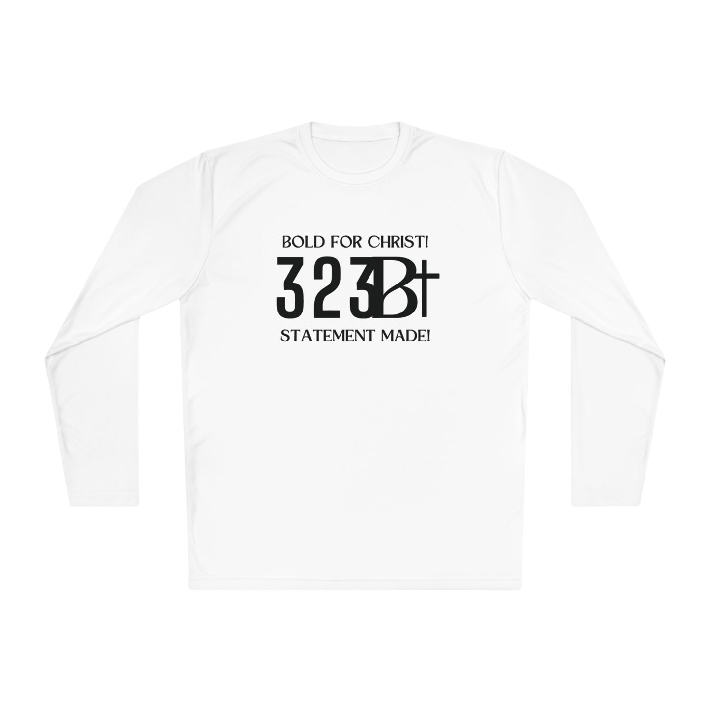 Activewear Long Sleeve Tee - Bold for Christ Statement Design