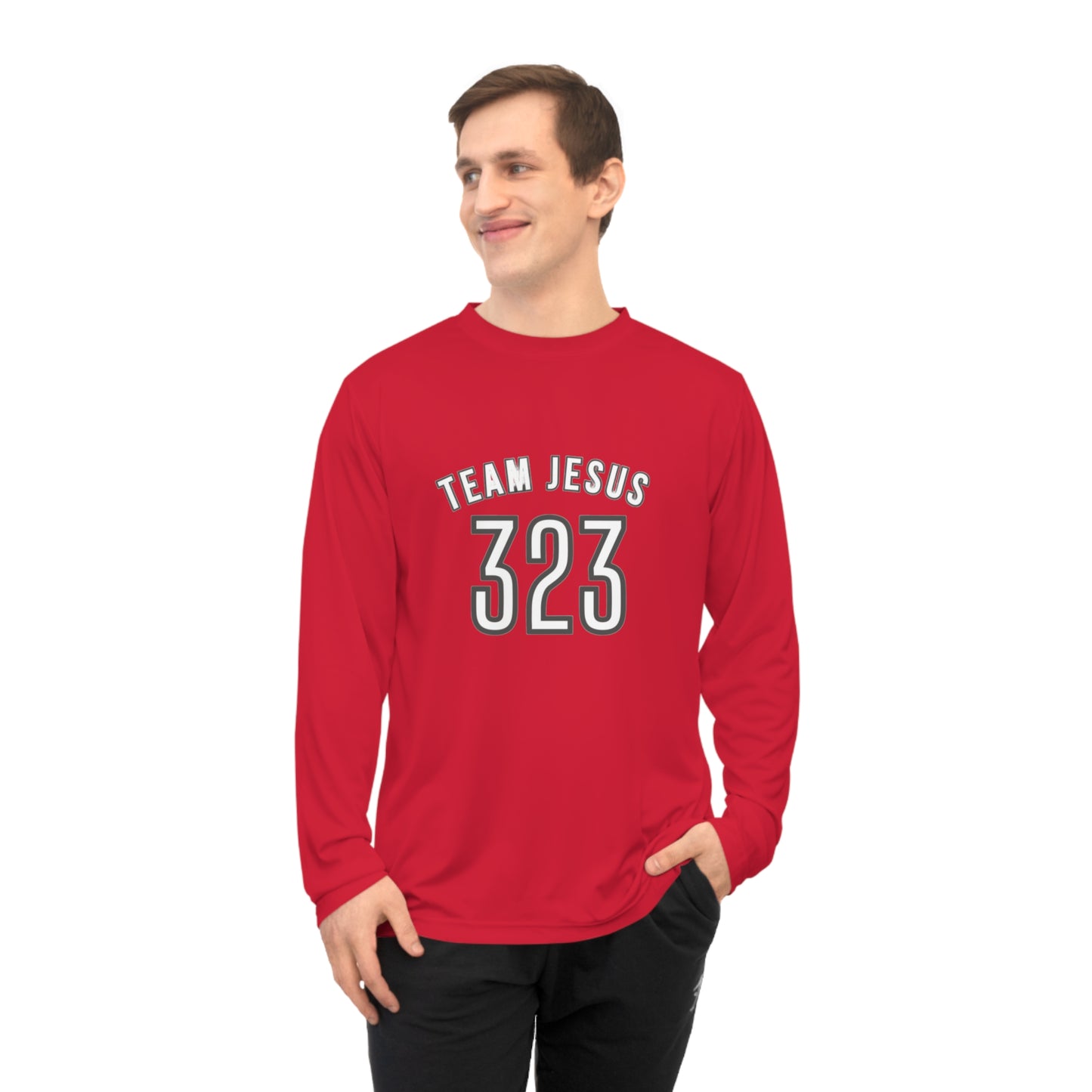 Team Jesus 323 Long Sleeve — Christian Performance Shirt
