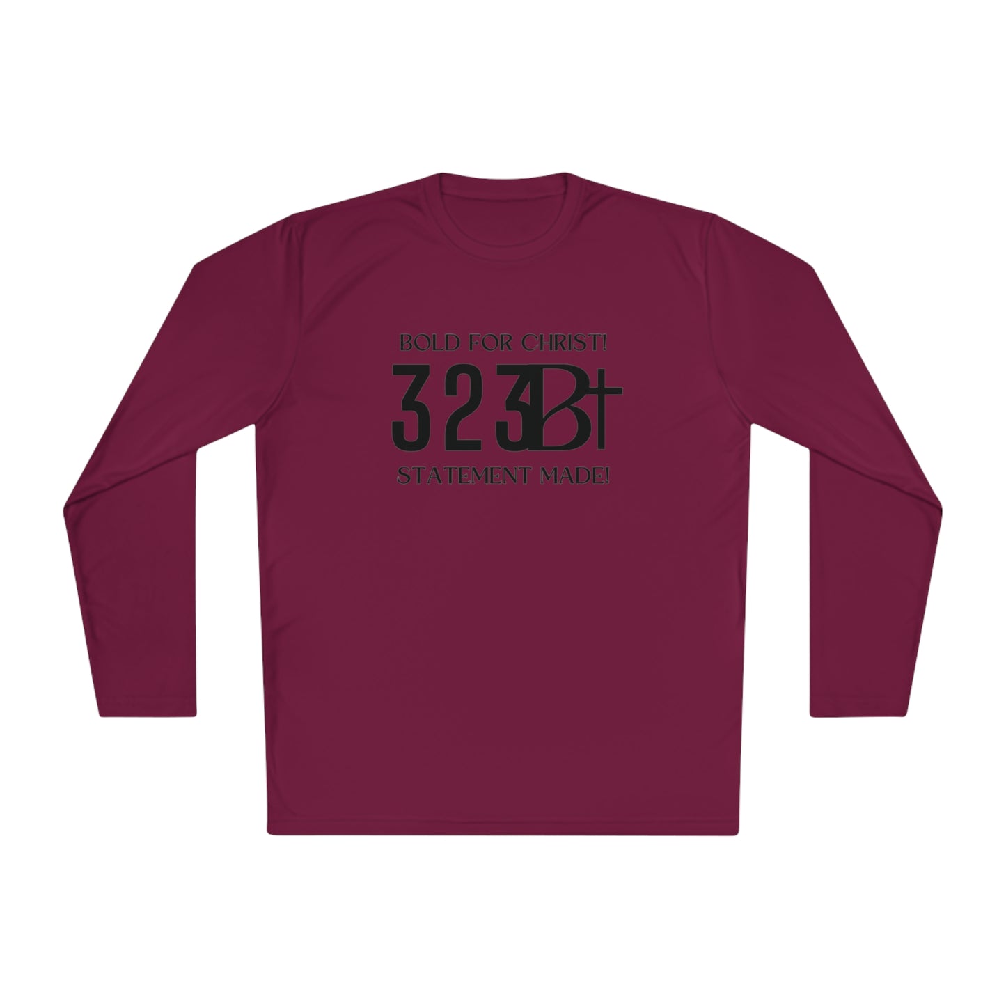 Activewear Long Sleeve Tee - Bold for Christ Statement Design