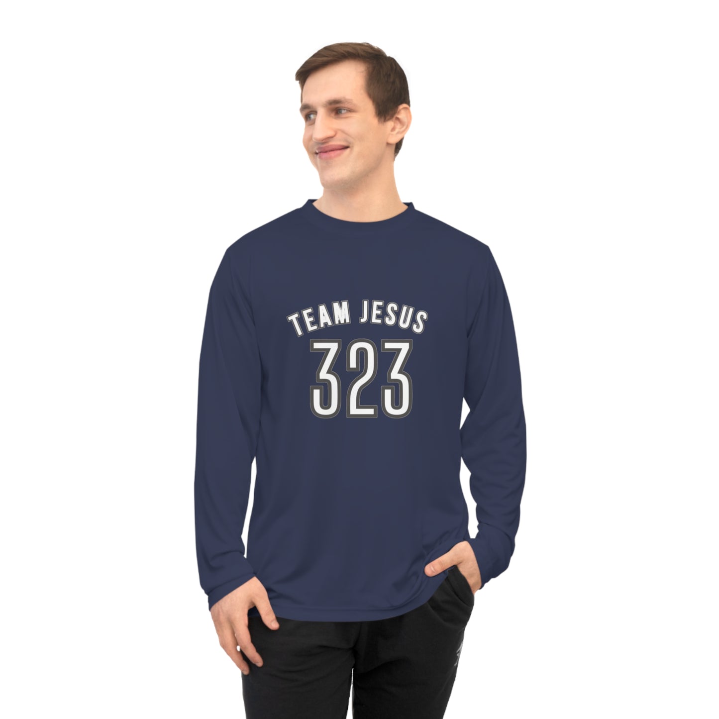 Team Jesus 323 Long Sleeve — Christian Performance Shirt
