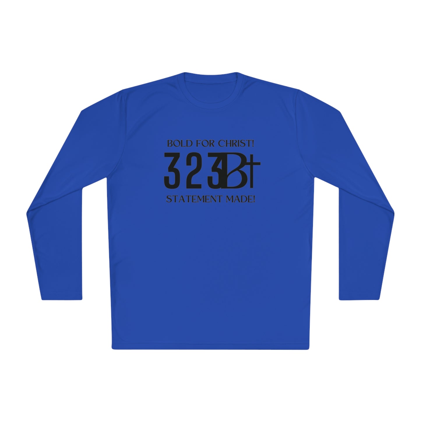 Activewear Long Sleeve Tee - Bold for Christ Statement Design