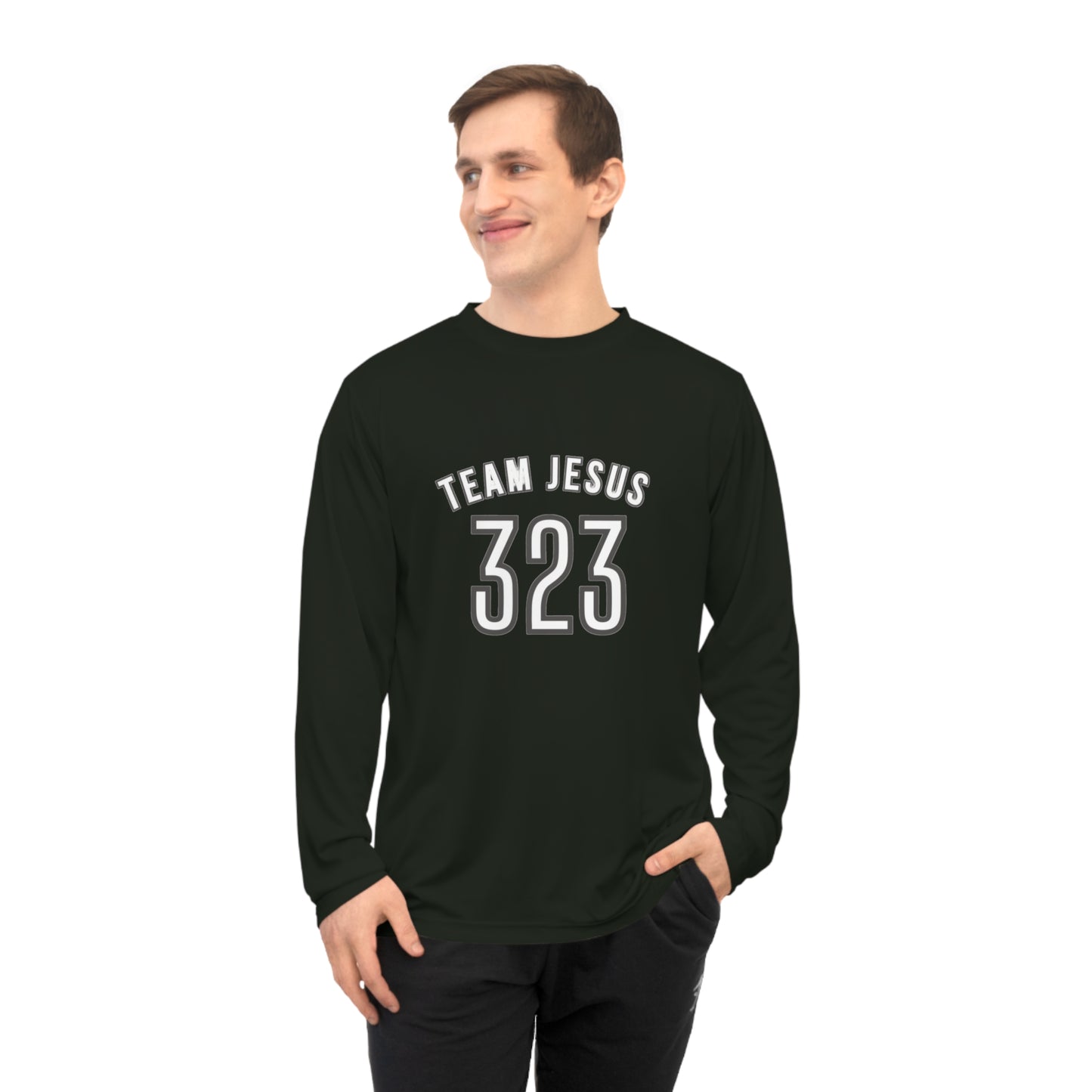 Team Jesus 323 Long Sleeve — Christian Performance Shirt