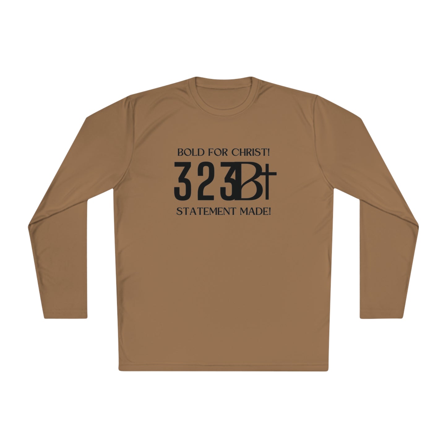 Activewear Long Sleeve Tee - Bold for Christ Statement Design