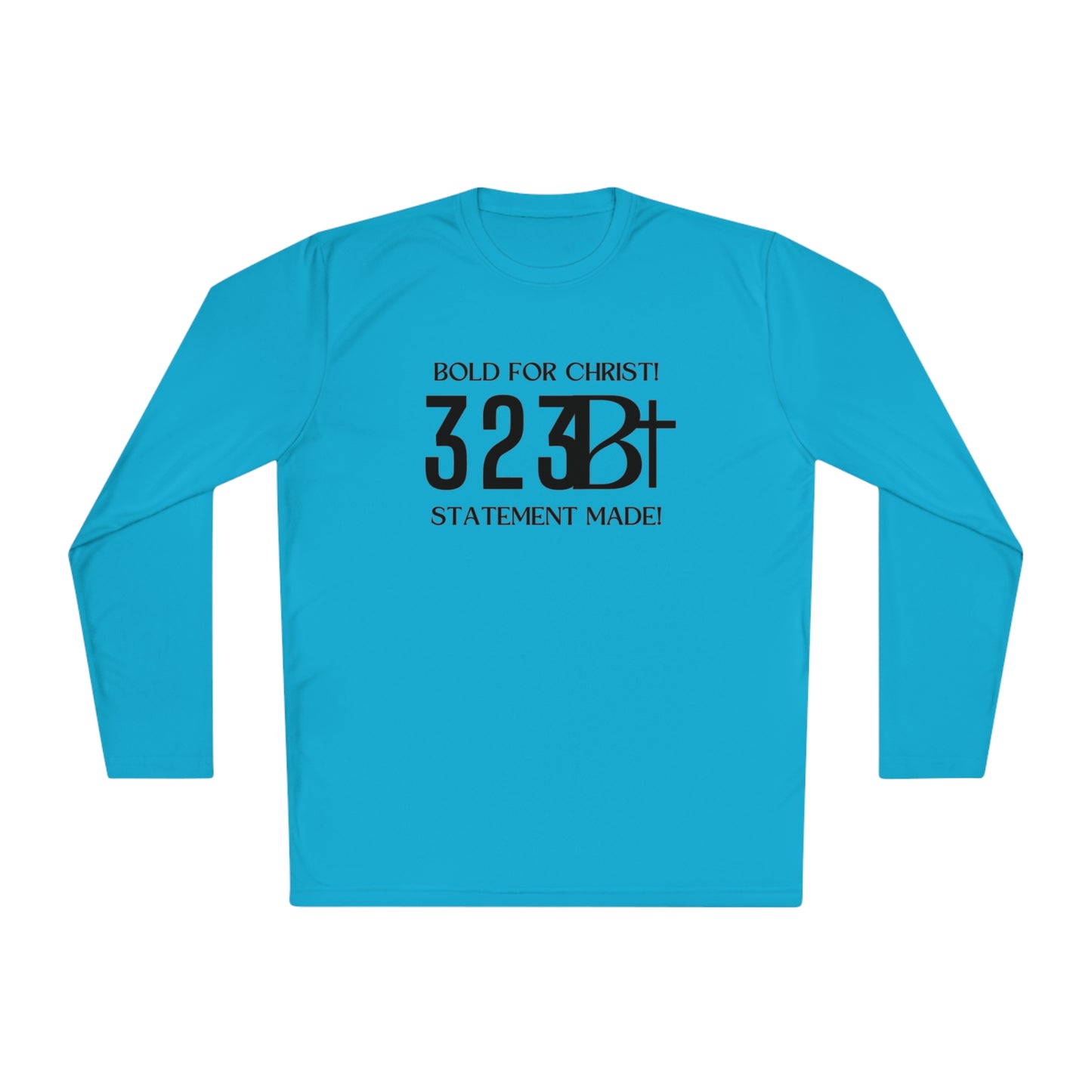 Activewear Long Sleeve Tee - Bold for Christ Statement Design