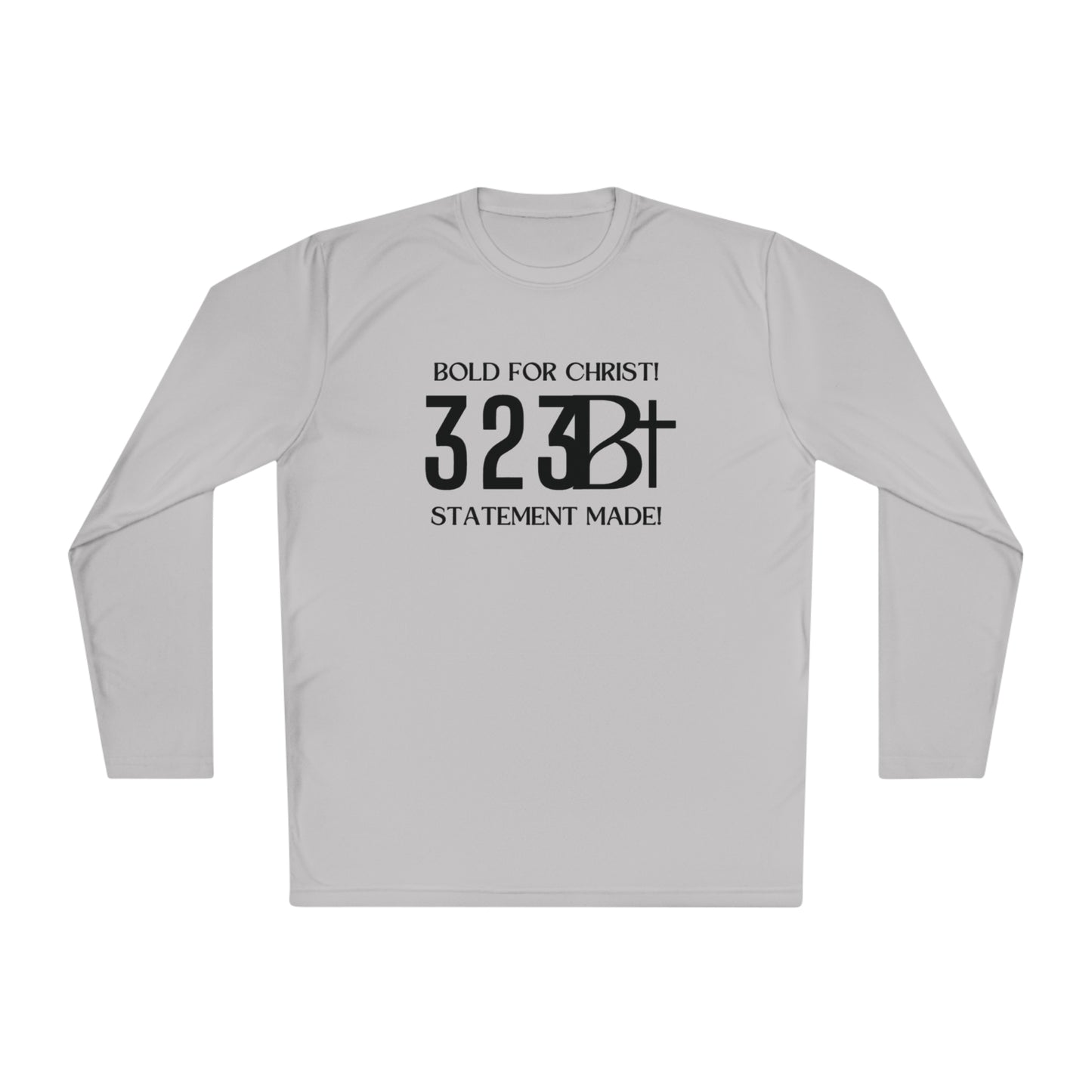 Activewear Long Sleeve Tee - Bold for Christ Statement Design