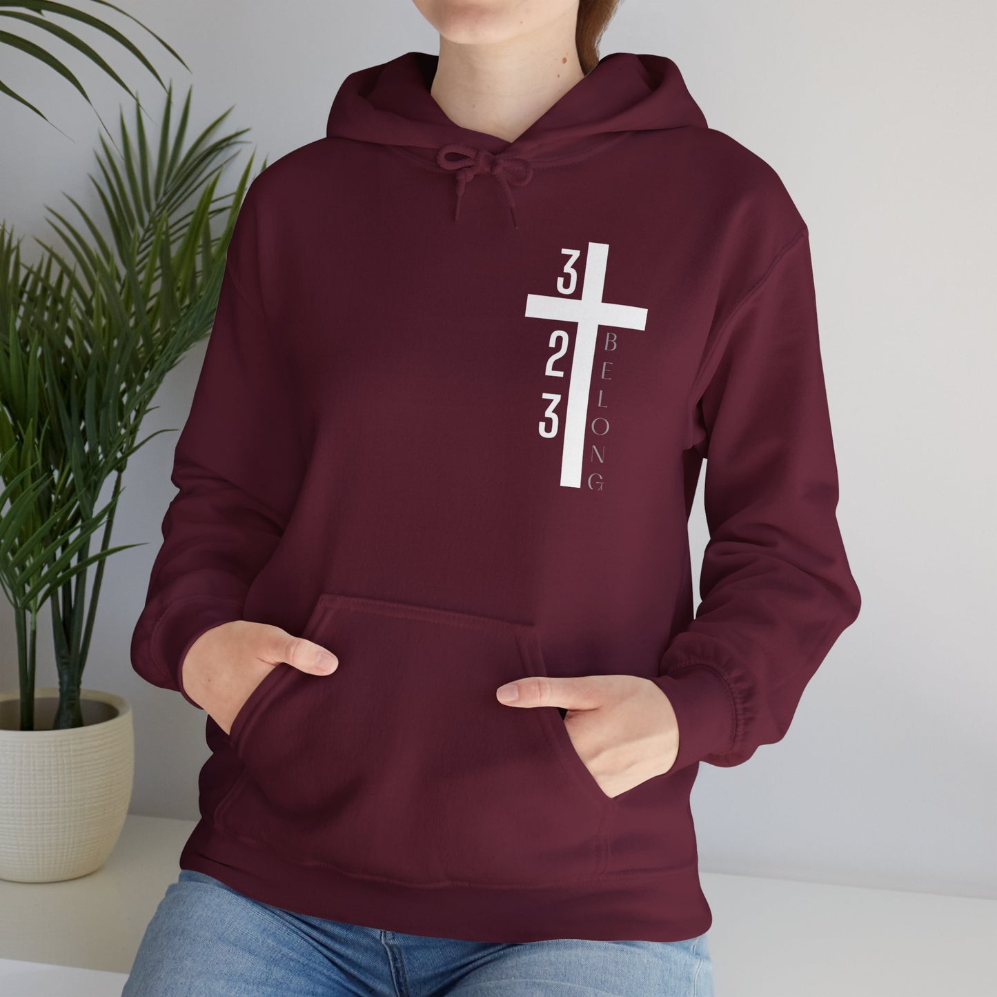 Belonging Cross Hoodie