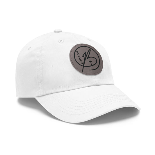 Round-B Leather Patch Dad Hat