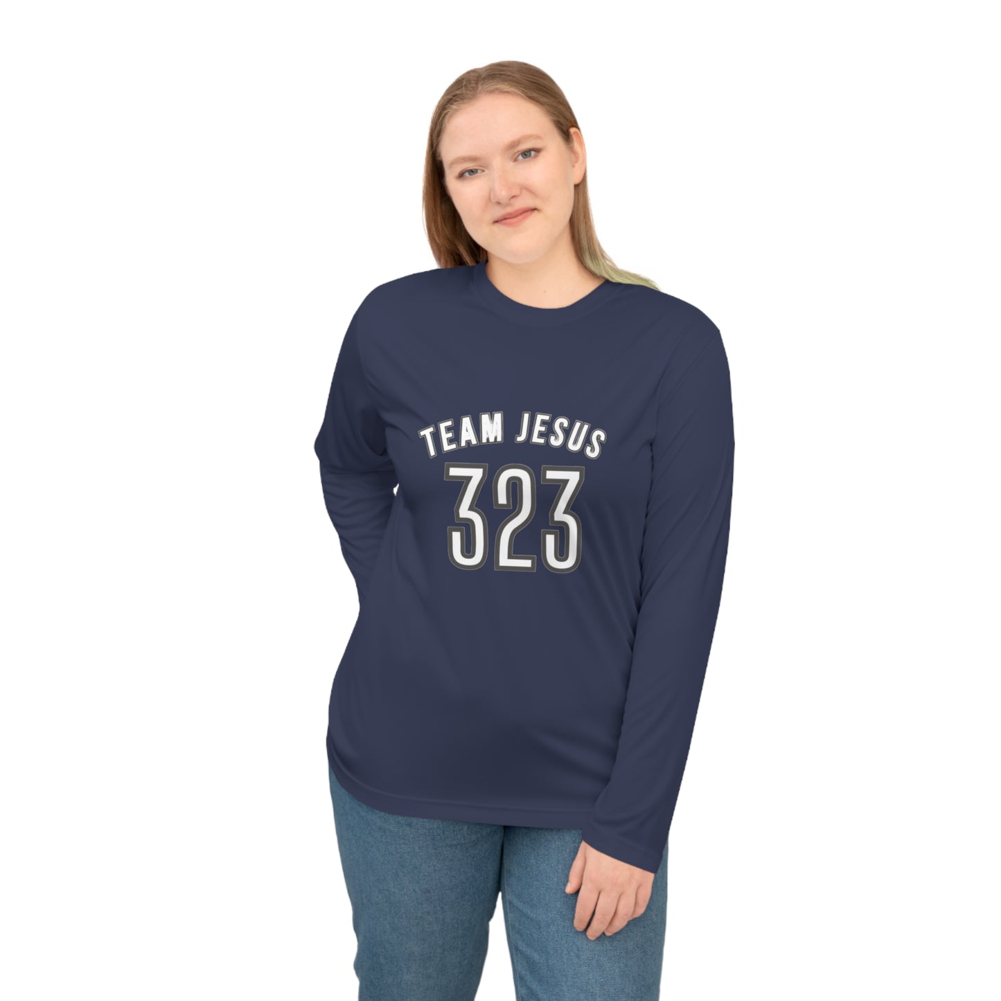 Team Jesus 323 Long Sleeve — Christian Performance Shirt