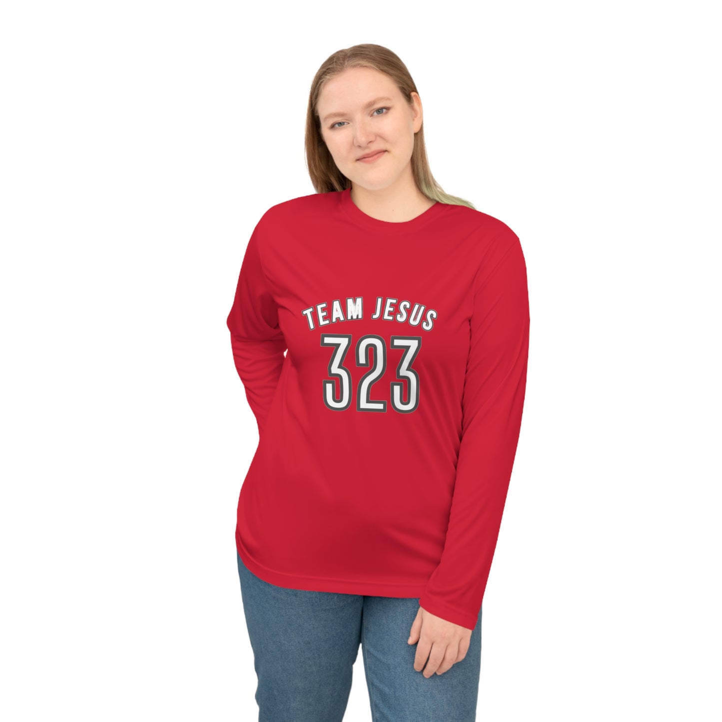 Team Jesus 323 Long Sleeve — Christian Performance Shirt