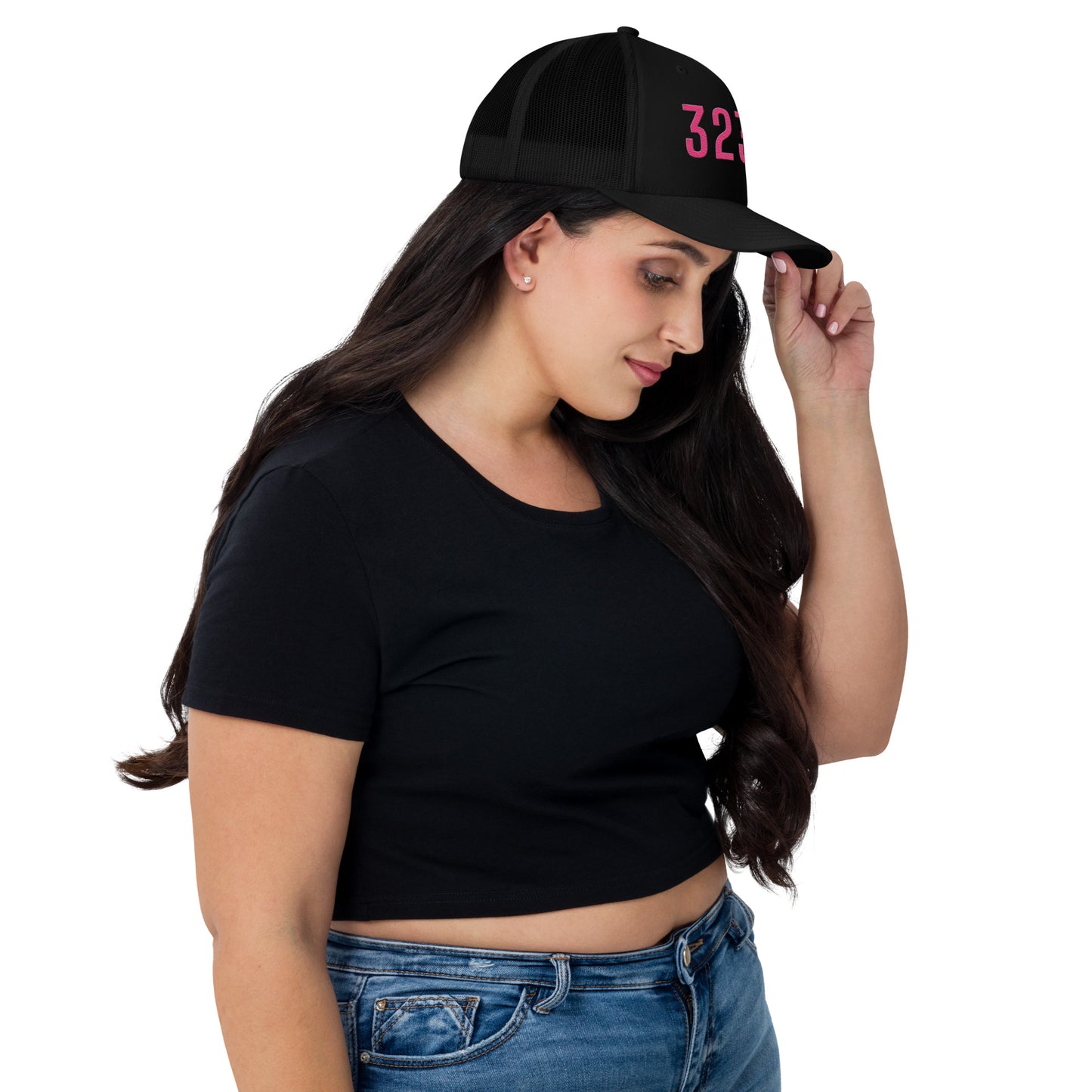 PINK 323 STAMP Trucker Cap