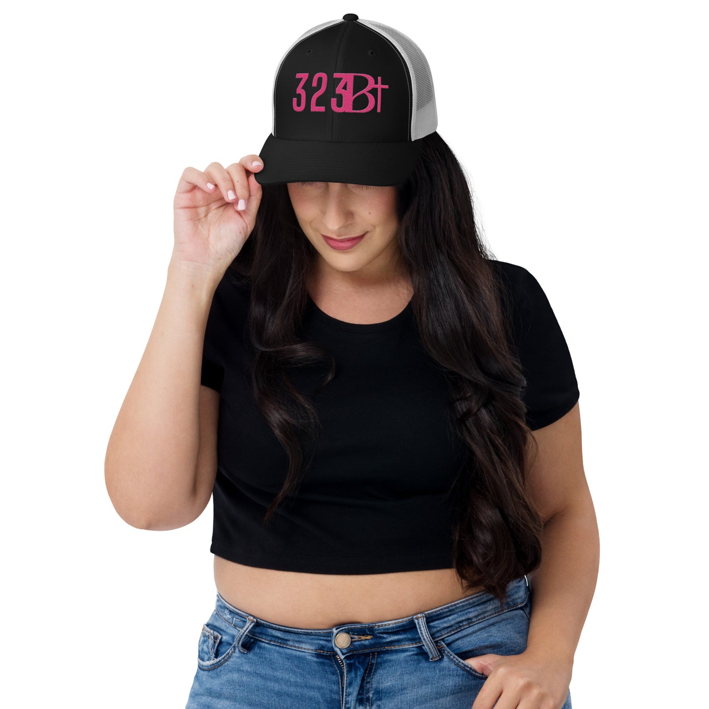 PINK 323 STAMP Trucker Cap