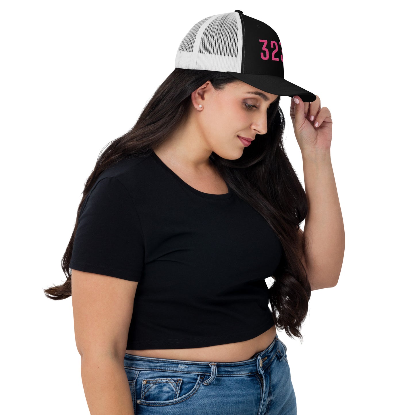 PINK 323 STAMP Trucker Cap