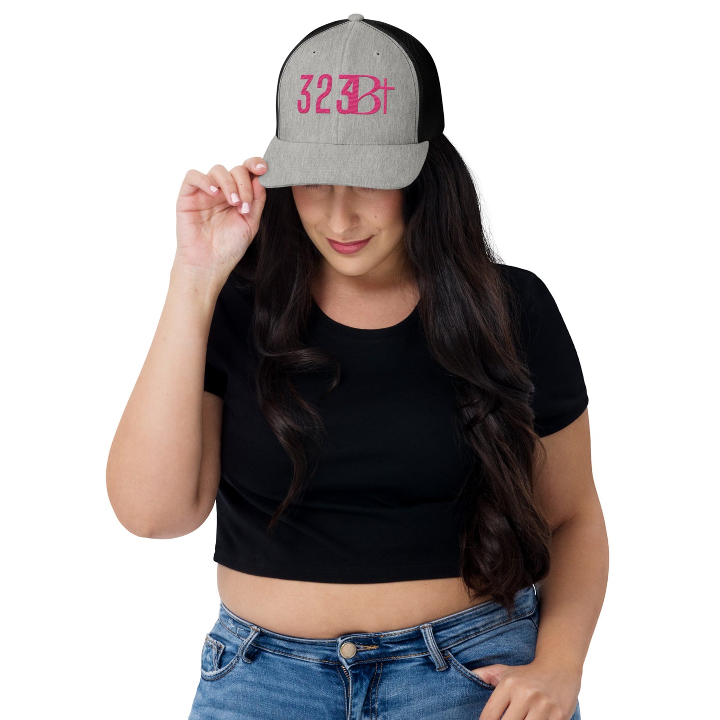 PINK 323 STAMP Trucker Cap