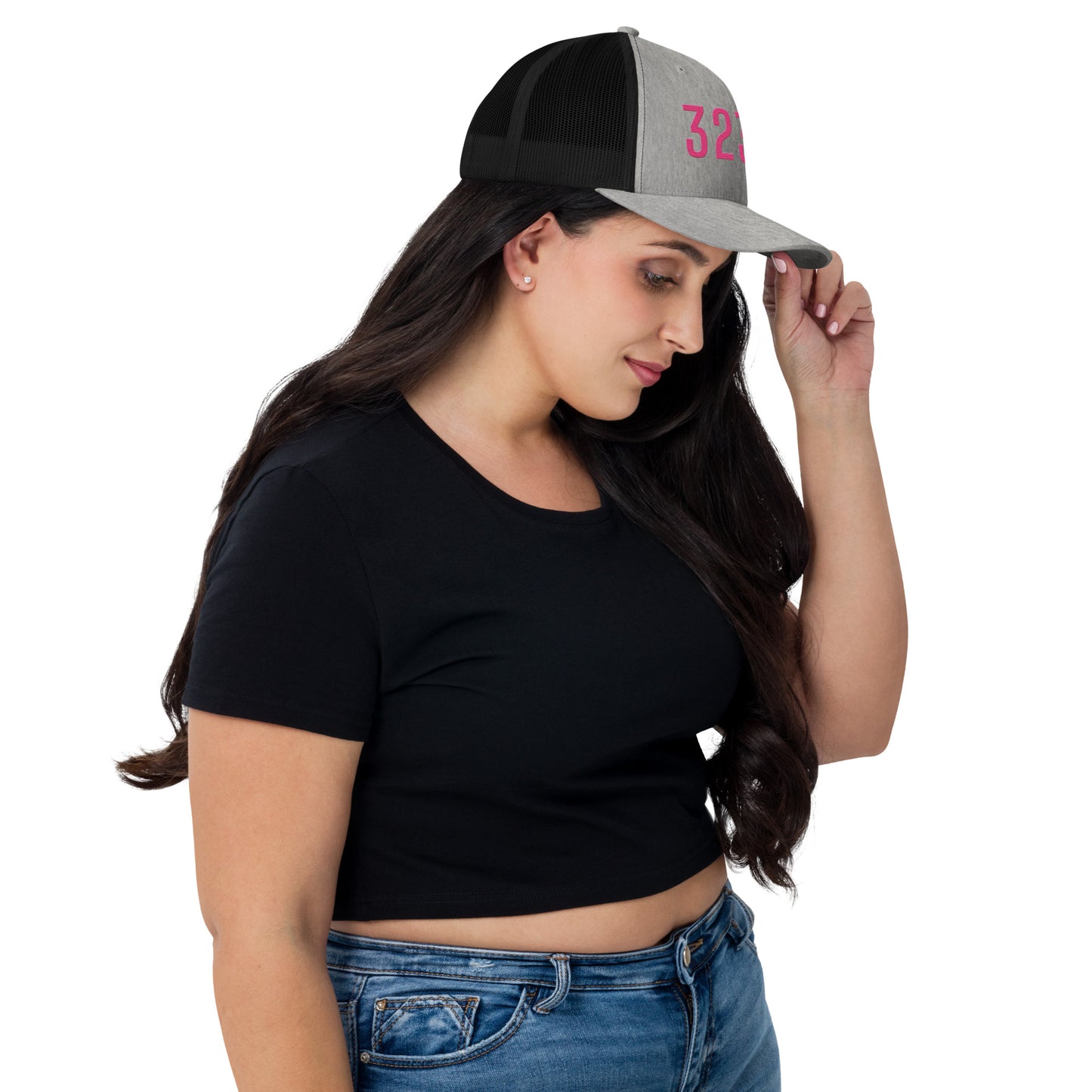 PINK 323 STAMP Trucker Cap