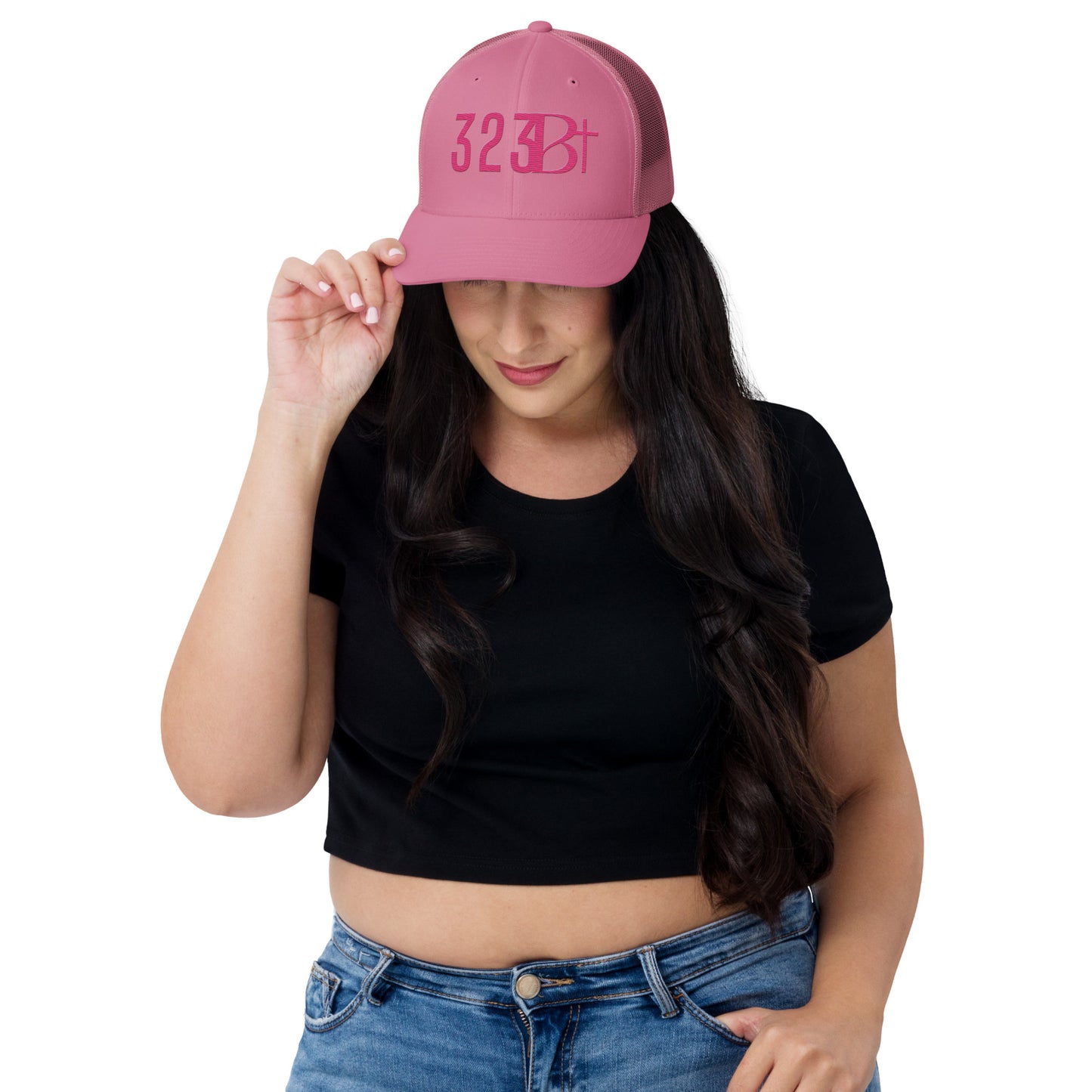 PINK 323 STAMP Trucker Cap