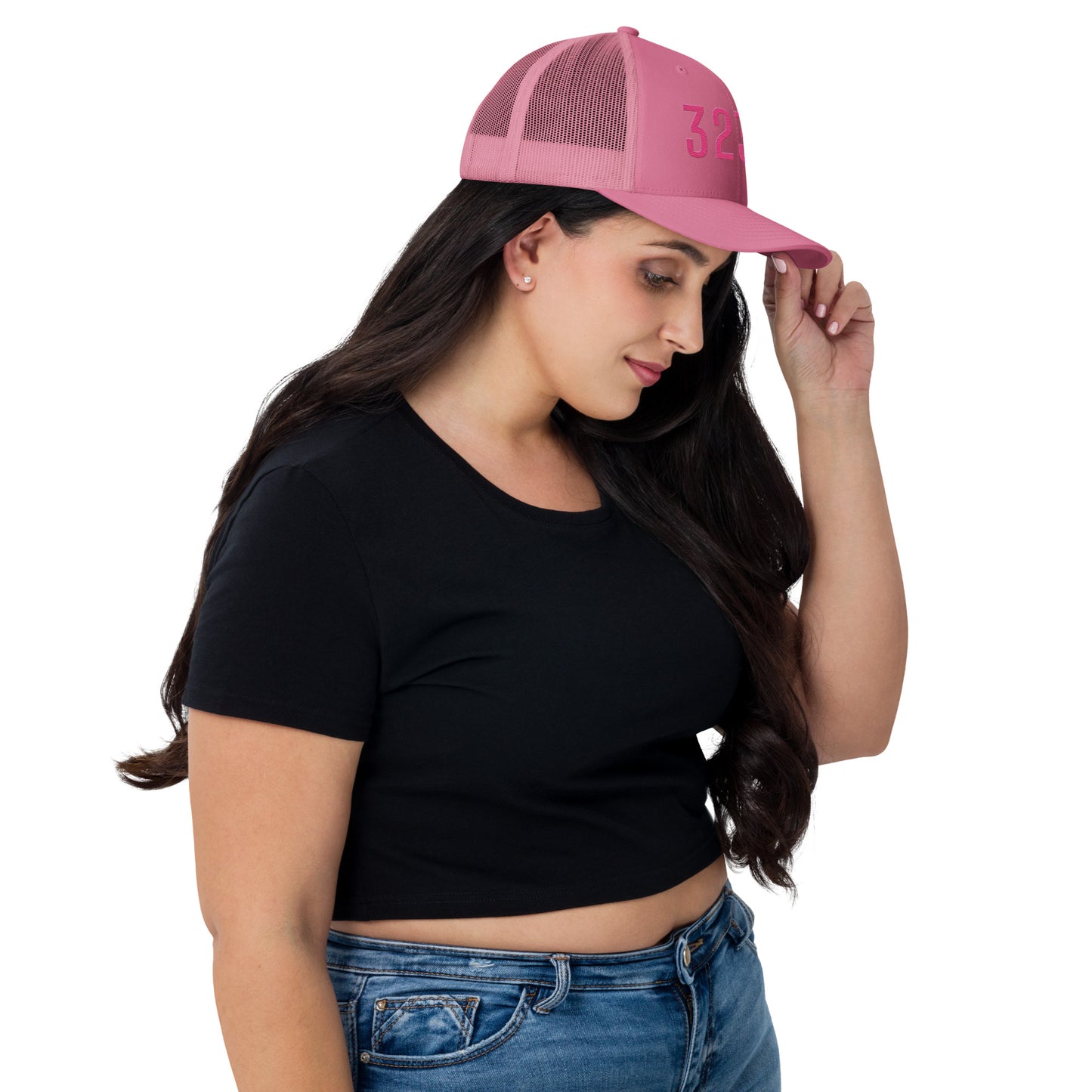 PINK 323 STAMP Trucker Cap