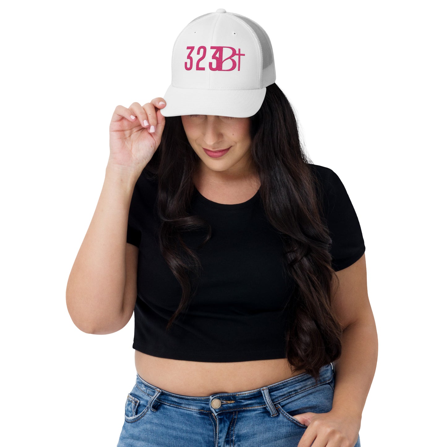 PINK 323 STAMP Trucker Cap