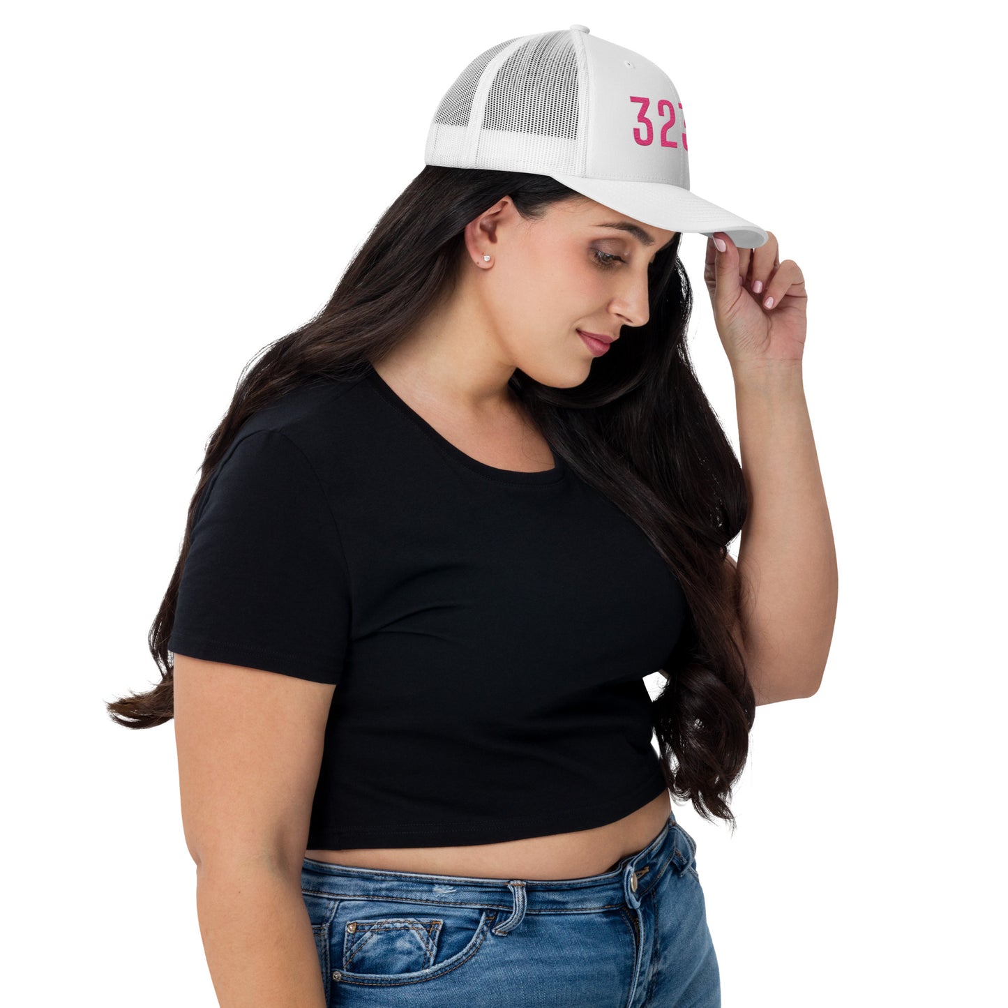 PINK 323 STAMP Trucker Cap